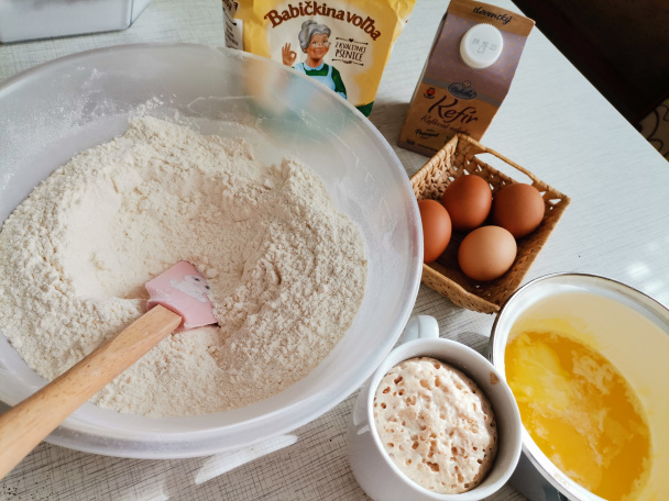 Kysnutý tvarohovo-jablkový koláč (fotorecept)  - obrázok 3