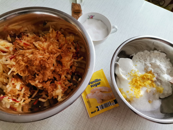 Kysnutý tvarohovo-jablkový koláč (fotorecept)  - obrázok 5