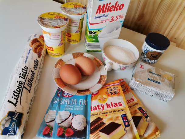 Krémešová torta s ovocím (fotorecept)  - obrázok 1