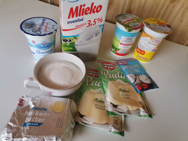 Dierkovaný kokosový zákusok (fotorecept) - obrázok 2