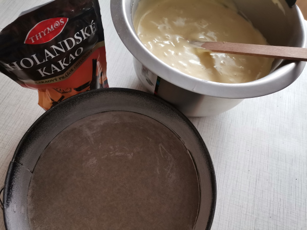 Mramorová torta s mascarpone a jahodami (fotorecept) - obrázok 2