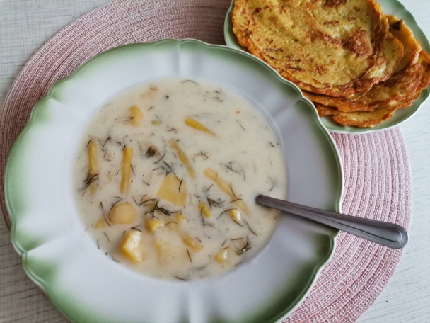 Mliečna polievka z čerstvých fazuľových strukov (fotorecept) - obrázok 2