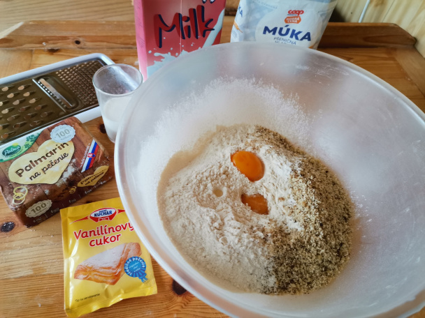 Orechové košíčky s karamelovým krémom (fotorecept)  - obrázok 1