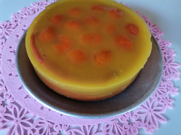 Tvarohovo-marhuľový cheesecake so želatínou (fotorecept) - obrázok 5