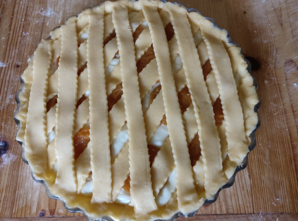 Linecký koláčik s pudingom a marhuľami (fotorecept) - obrázok 9