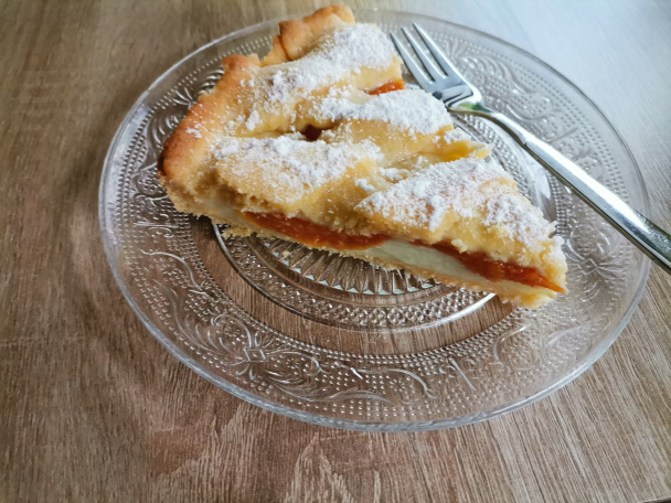 Linecký koláčik s pudingom a marhuľami (fotorecept) - obrázok 12