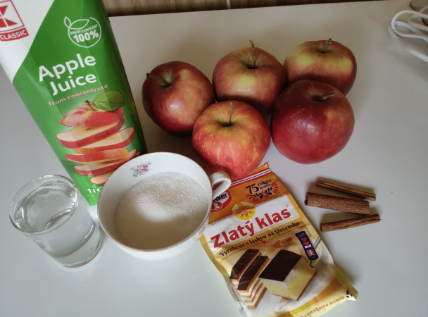 Jablkový zákusok s mascarpone a tvarohom (fotorecept) - obrázok 3