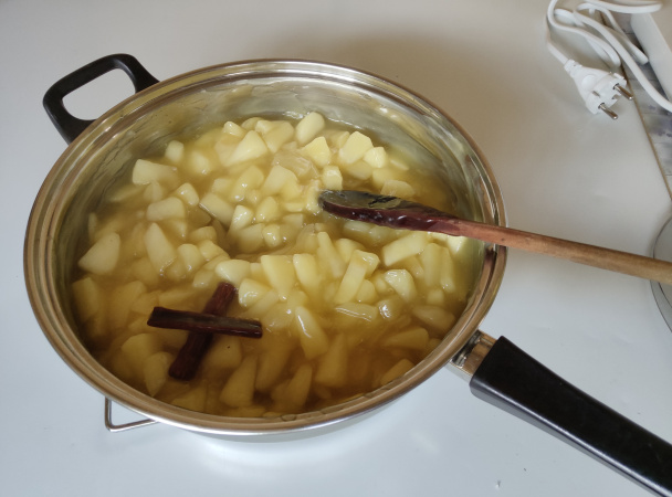 Jablkový zákusok s mascarpone a tvarohom (fotorecept) - obrázok 5