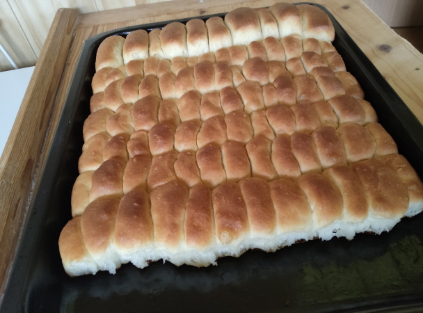 Dukátové buchtičky s vanilkovým pudingom (fotorecept) - obrázok 8