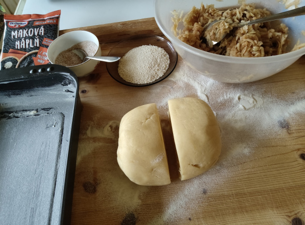 Lenivý jablkovo-makový koláč (fotorecept) - obrázok 4