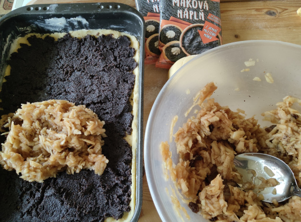 Lenivý jablkovo-makový koláč (fotorecept) - obrázok 5