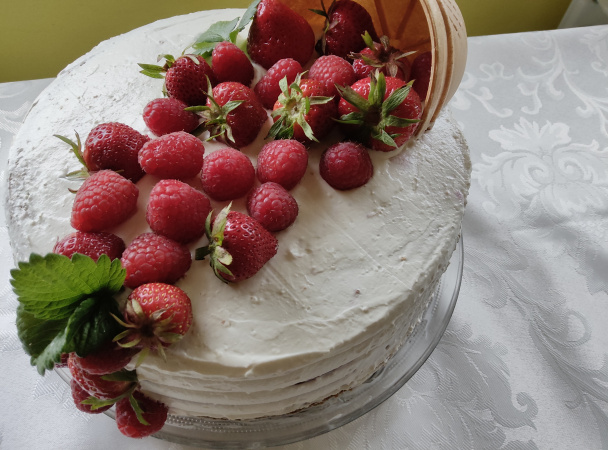 Ovocná torta so želé a s mascarpone krémom (fotorecept) - obrázok 11