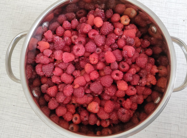 Rýchly malinový lekvár (fotorecept) - obrázok 1