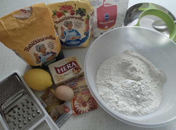 Hnetený krehký tvarohovo-jablkový koláč (fotorecept) - obrázok 1