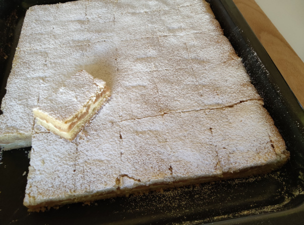 Hnetený krehký tvarohovo-jablkový koláč (fotorecept) - obrázok 7