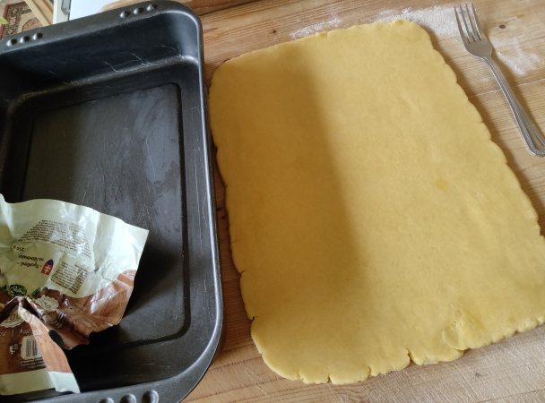 Jablkový koláč so smotanovou plnkou (fotorecept) - obrázok 3