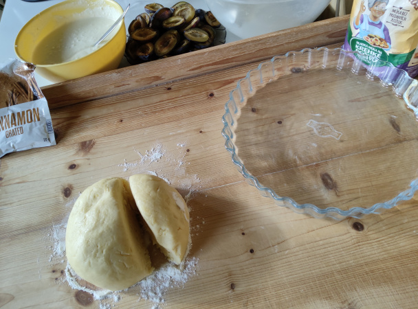 Tvarohový koláč so slivkami (fotorecept) - obrázok 3