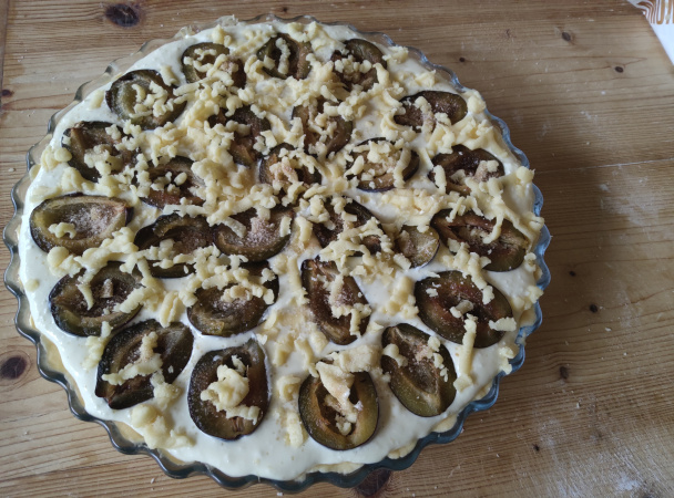 Tvarohový koláč so slivkami (fotorecept) - obrázok 7