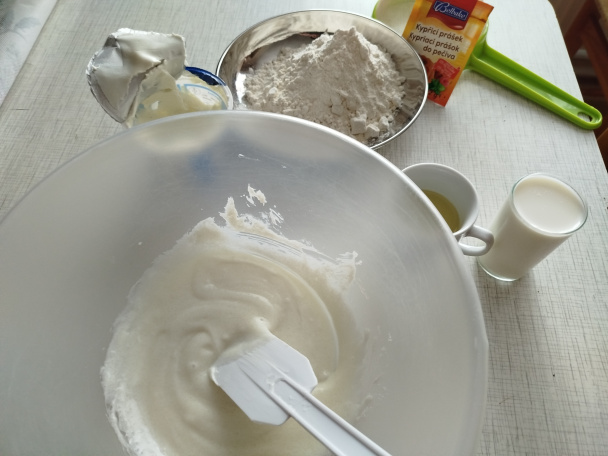 Tvarohové buchty s tvarohovou plnkou (fotorecept) - obrázok 2