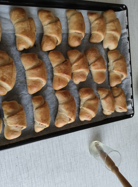 Kysnuté šunkové a pudingové rožky (fotorecept) - obrázok 7