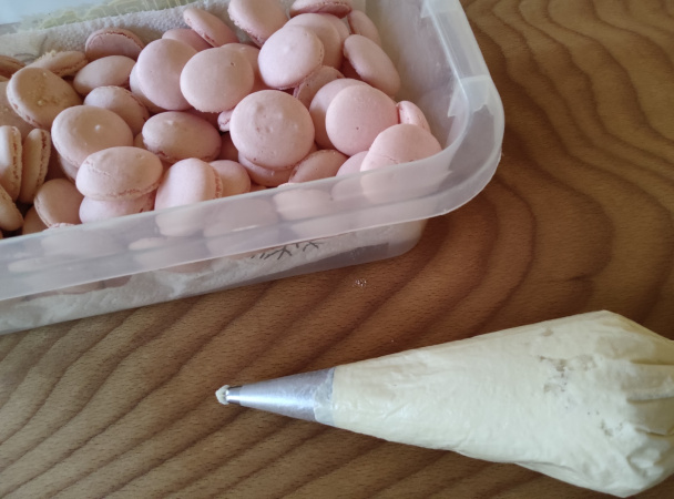 Malinové makrónky (fotorecept) - obrázok 8