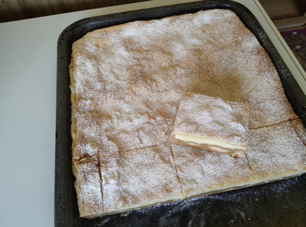 Krémové rezy s jablkovo-smotanovo-pudingovou plnkou (fotorecept) - obrázok 8