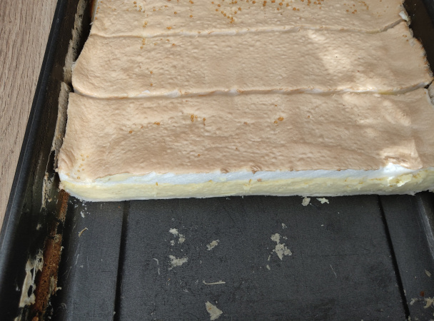 Tvarohový zákusok z lístkového cesta s penou (fotorecept) - obrázok 7