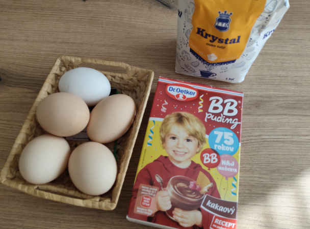 Roláda z BB pudingu s malinami (fotorecept) - obrázok 1