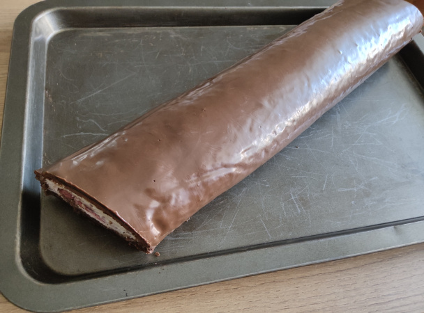 Roláda z BB pudingu s malinami (fotorecept) - obrázok 7