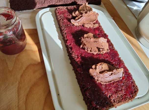 Tortové rezy s čokoládovou plnkou (fotorecept) - obrázok 9