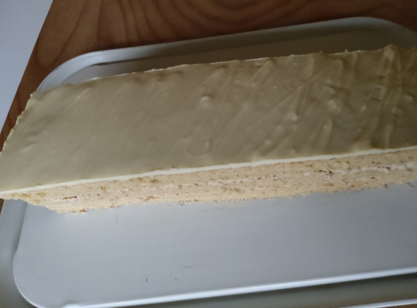 Mandľové rezy s kávovým mascarpone a bielou čokoládou (fotorecept) - obrázok 9