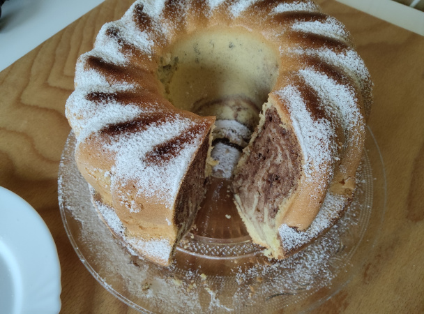 Dvojfarebná bábovka (fotorecept) - obrázok 6