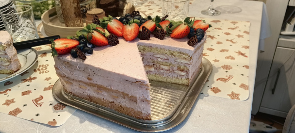 Torta s jahodovou ganache (fotorecept) - obrázok 12