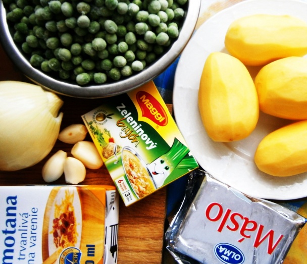 Smotanová hrášková polievka - obrázok 1