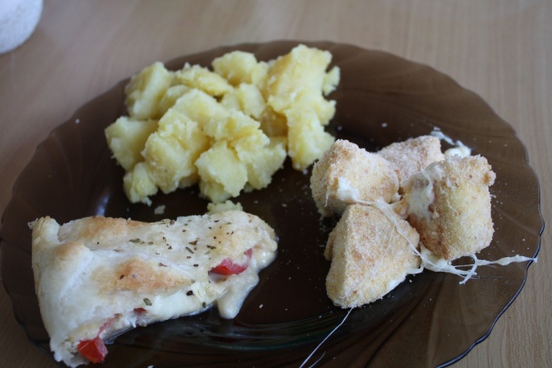 Pečené hermelínové kúsky z francúzkym slaným koláčom - obrázok 8