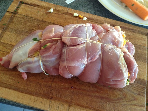 Plnené morčacie stehno - obrázok 3