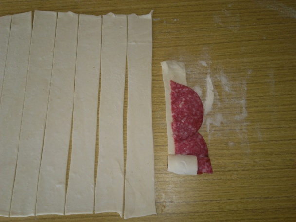 Salámové ružičky - obrázok 1