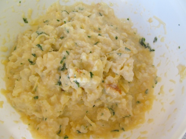 Karfiolové placky so zemiakovou kašou (fotorecept) - obrázok 3