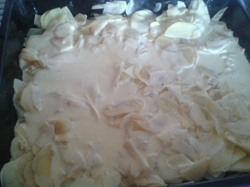 Zapekané zemiaky s bravčovým karé (fotorecept) - obrázok 1