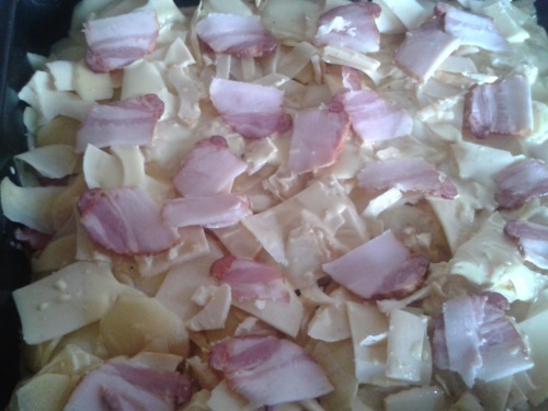 Zapekané zemiaky s bravčovým karé (fotorecept) - obrázok 3