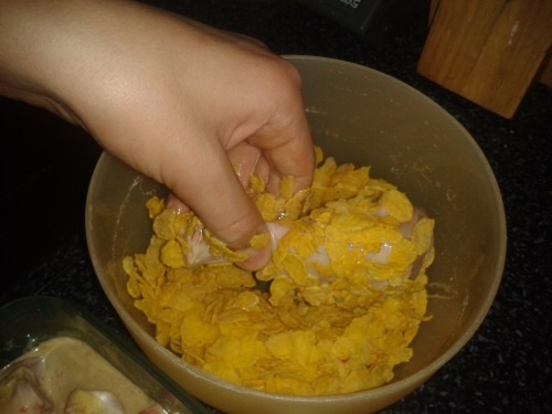 Kuracie nohy v kukuričných lupienkoch (fotorecept) - obrázok 2