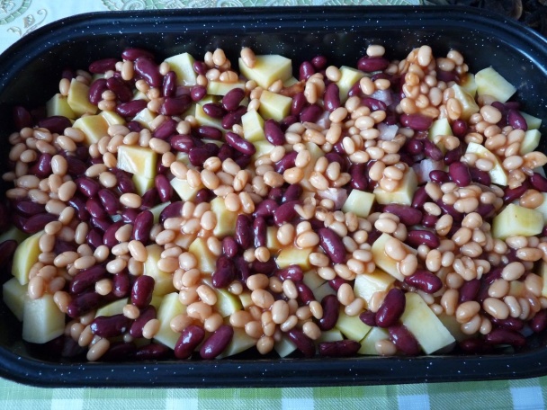 Zapekané zemiaky s fazuľou (fotorecept) - obrázok 2