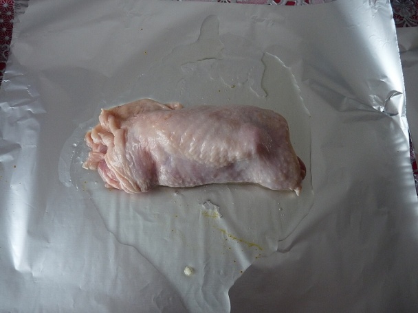 Plnené kuracie stehná s krabími tyčinkami - obrázok 2