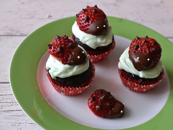 Bezlepkové cupcaky lienky - obrázok 4