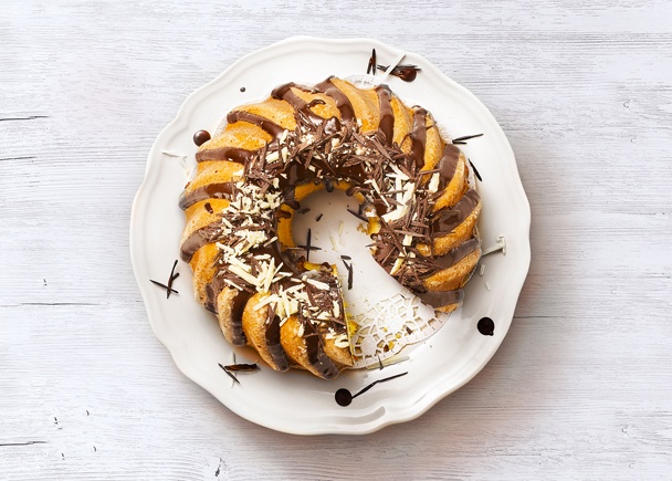 Veľkonočné hniezdo z mandľovej bábovky - obrázok 3