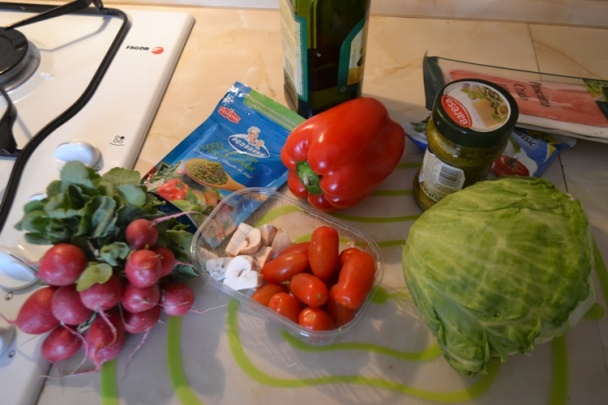 Šalát s prosciuttom - obrázok 1