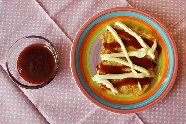 Japonská kapustová omeleta - obrázok 4