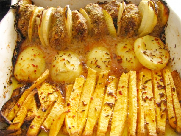 Pikantné fašírky na stojato so strúhankovými zemiakmi a kvakou - obrázok 3