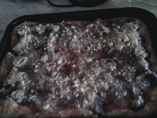 Kysnutý slivkový koláč s drobenkou (fotorecept) - obrázok 4