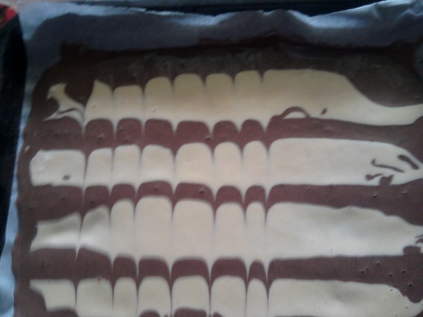 Dvojfarebné čokoládové rezy (fotorecept) - obrázok 2